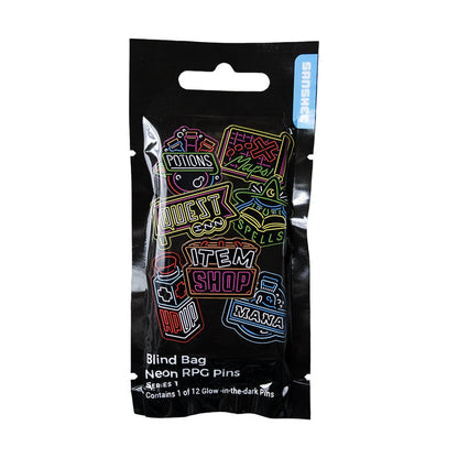 Neon RPG Pin Blind Bag Front