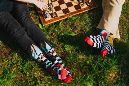 Skarpetki szachowe Rainbow Socks - rozmiar 41-46