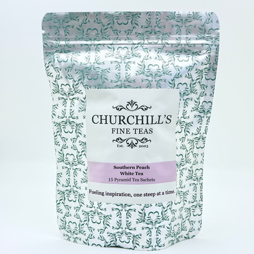 Southern Peach White Tea 15 Ct. Pyramid Tea Sachet Pouch
