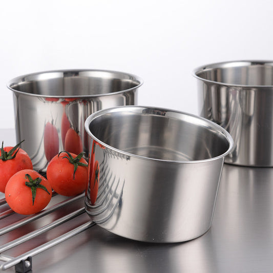 Stainless Steel Non-Magnetic Kitchen Stock Pot With Seasoning Box