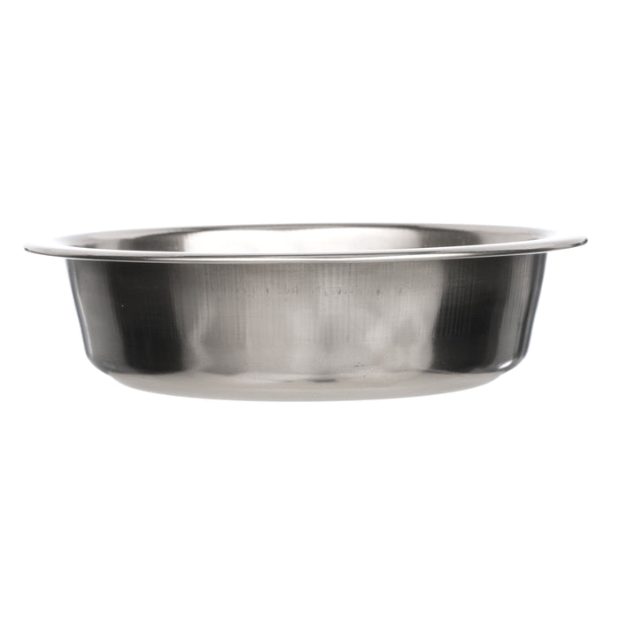 Stainless Steel Bowl side view on a white background.