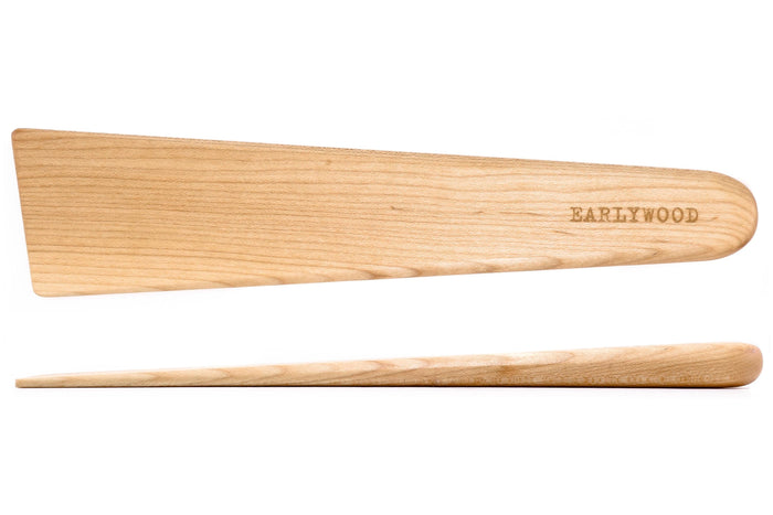 wood pan scraper and stirrer - hard maple Earlywood