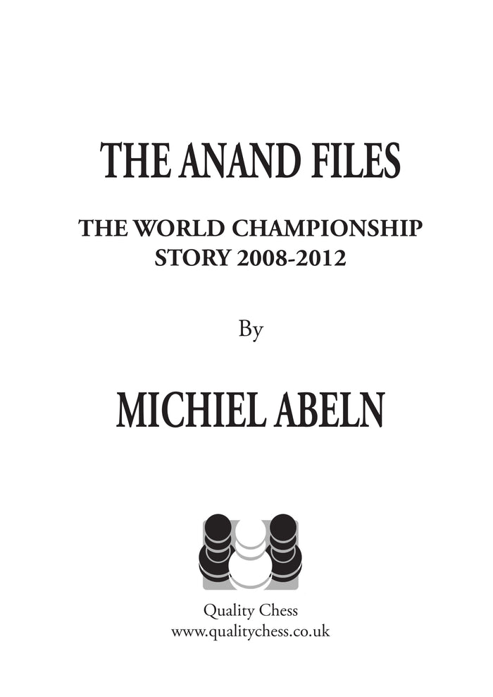 The Anand Files by Michiel Abeln (miękka okładka)