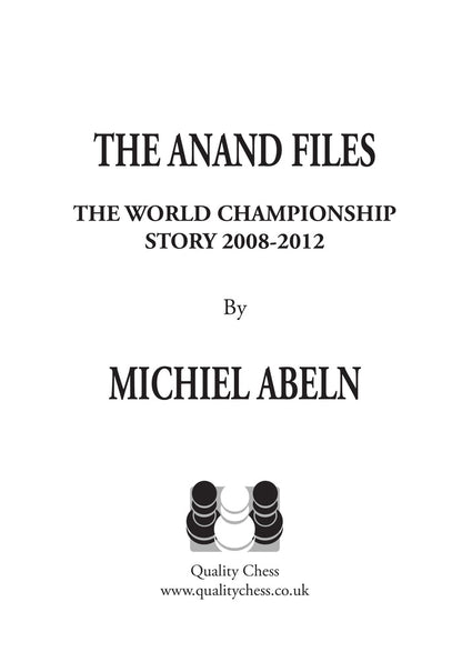 The Anand Files by Michiel Abeln (miękka okładka)