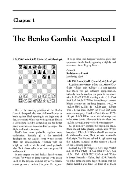 The Benko Gambit by Jan Pinksi (miękka okładka)