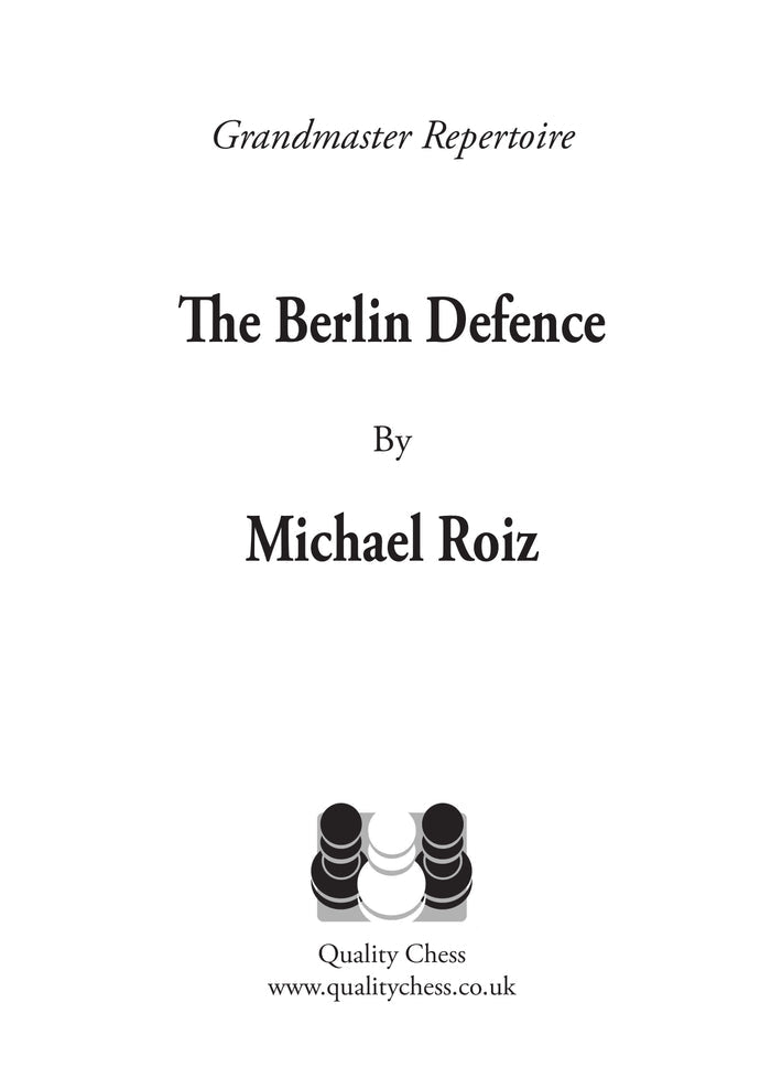 The Berlin Defence by Michael Roiz (twarda okładka)