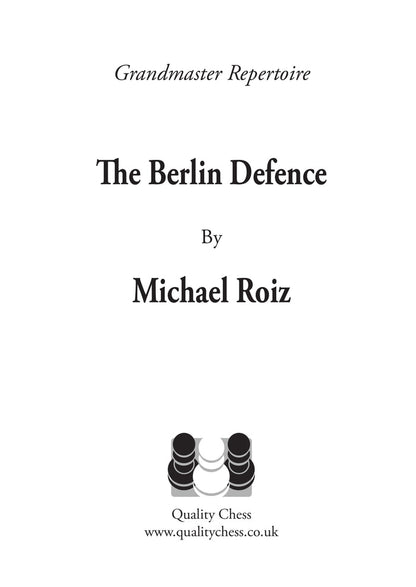 The Berlin Defence by Michael Roiz (twarda okładka)