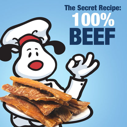 ValueBull Beef Backstrap Tendons for Dogs, 50 Count - Beef - 50 Tendons