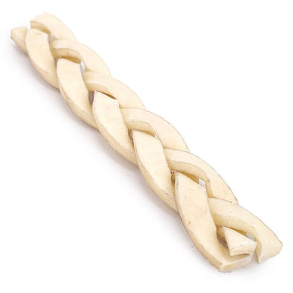 ValueBull Beef Cheek Braid Dog Chews, 5-6 Inch, 100 Count Bulk Pack - Cheek - 100 Braids