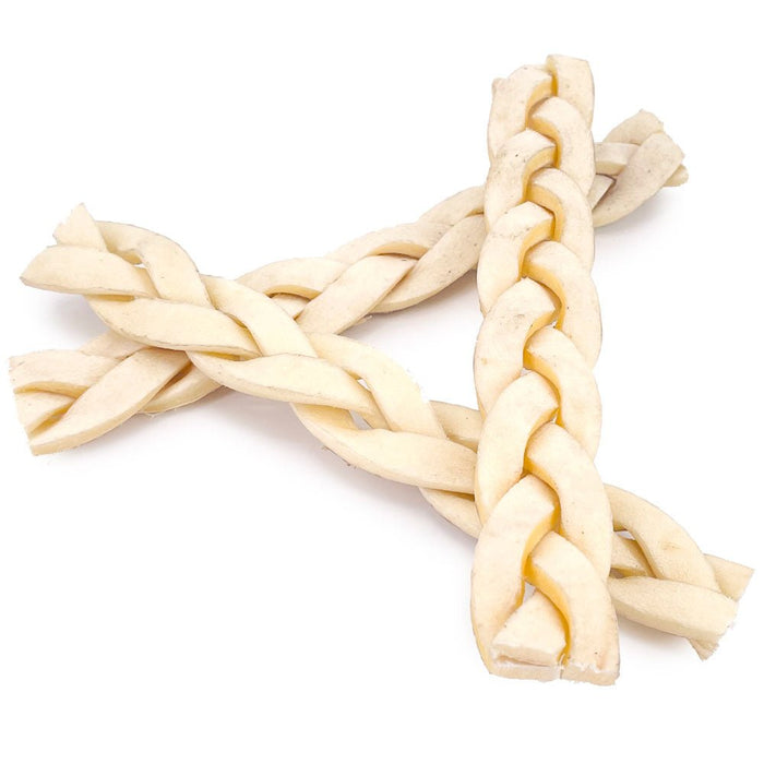 ValueBull Beef Cheek Braids, Long Lasting Dog Chews, 5-6 Inch, 25 Count - Cheek - 25 Braids