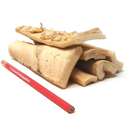 ValueBull Beef Cheek Slice Dog Chews, Thick 4-6 Inch, 120 Count Bulk Pack - Cheek - 120 Slices