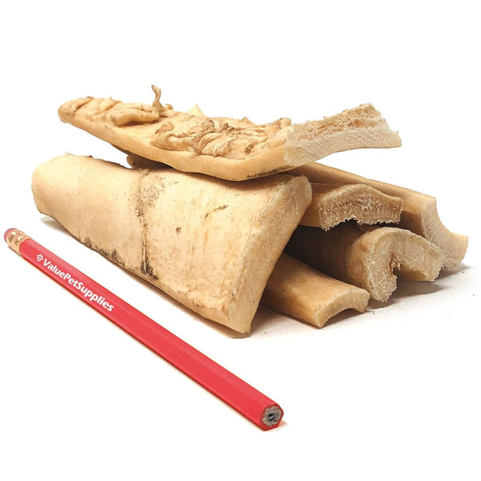 ValueBull Beef Cheek Slice Dog Chews, Thick 4-6 Inch, 30 Count Bulk Pack - ValuePetSupplies