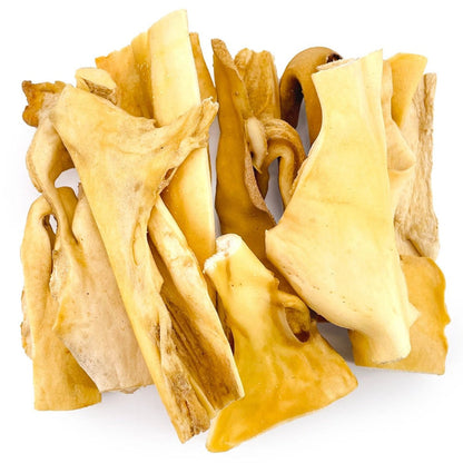 ValueBull Beef Cheek Slices, Long Lasting Dog Chews, Varied Sizes, Shapes, & Colors, 20 Pound Bulk Pack - Slices - 20 Pound