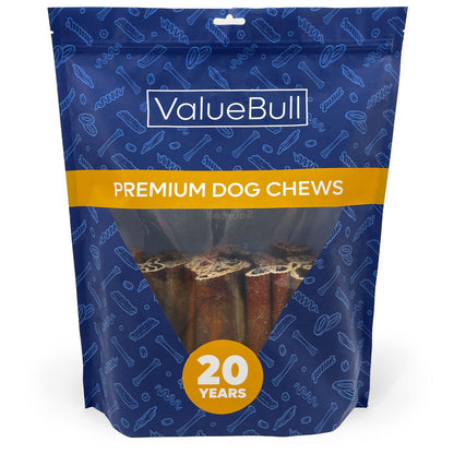 ValueBull Beef Collagen Sticks, 6 Inch Super Jumbo Chews, 25 Count - X-Jumbo - 25 Sticks