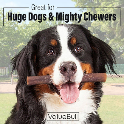 ValueBull Beef Collagen Sticks, 6 Inch Super Jumbo Chews, 25 Count - X-Jumbo - 25 Sticks
