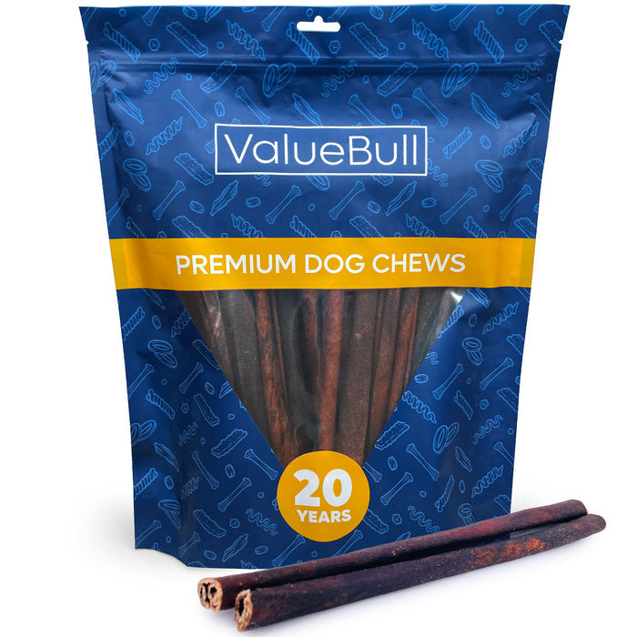 ValueBull Beef Collagen Sticks for Dogs, 12 Inch Medium Chew, 25 Count - Medium - 25 Sticks