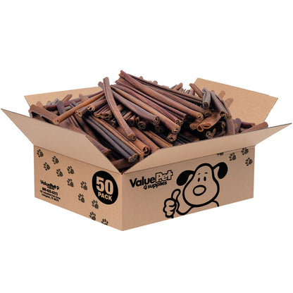 ValueBull Beef Collagen Sticks for Dogs, 12 Inch Medium Chew, 50 Count Bulk Pack - Medium - 50 Sticks