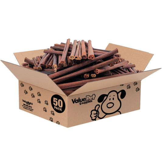 ValueBull Beef Collagen Sticks for Dogs, 12 Inch Thick Chew, 50 Count Bulk Pack - Thick - 50 Sticks