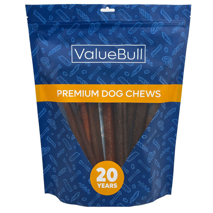 ValueBull Beef Collagen Sticks for Large Dog, 12 Inch Jumbo Chew, 10 Count - Jumbo - 10 Sticks
