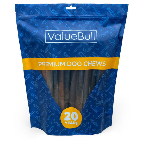 ValueBull Beef Collagen Sticks for Large Dog, 12 Inch Jumbo Chew, 25 Count - Jumbo - 25 Sticks