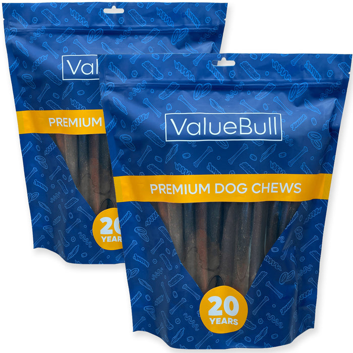ValueBull Beef Collagen Sticks for Large Dog, 12 Inch Jumbo Chew, 50 Count