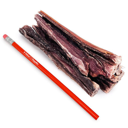 ValueBull Beef Jerky Gullet Sticks Dog Chews, 5-6 Inch, 400 Count Wholesale Pack - Gullet - 400 Sticks