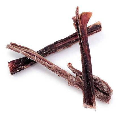 ValueBull Beef Jerky Gullet Sticks, Premium Dog Chews, 5-6 Inch, 25 Count - Gullet - 25 Sticks