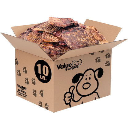 ValueBull Beef Lung Wafers for Dogs, 10 Pounds Bulk Pack - Wafers - 10 Pound