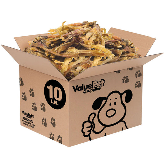 ValueBull Beef Tendons for Dogs, Varied Shapes, 10 Pounds Bulk Pack - Varied - 10 Pound