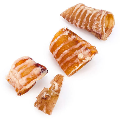 ValueBull Beef Trachea Bites for Small Dogs, Premium, 2 Pounds - Bites - 2 Pound