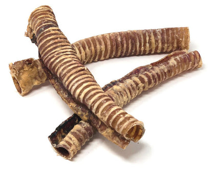 ValueBull Beef Trachea Dog Chews 10-12 Inch, 40 Count Bulk Pack - Beef - 40 Tubes