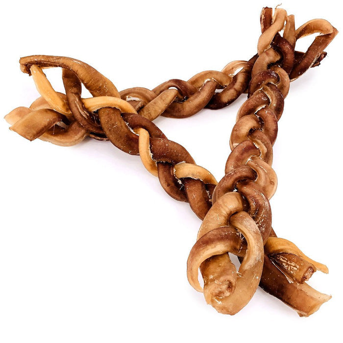 ValueBull Braided Bully Sticks for Large Dogs, Thick 12 Inch, 50 Count Wholesale Pack - Thick - 50 Braids
