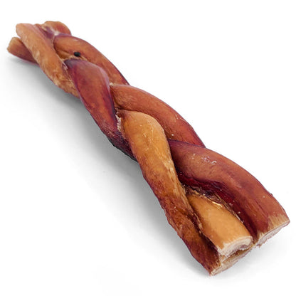 ValueBull Braided Bully Sticks for Large Dogs, Thick 6 Inch, 100 Count Wholesale Pack - Thick - 100 Braids