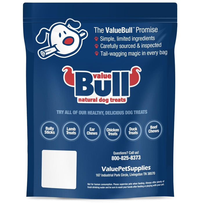 ValueBull Braided Bully Sticks for Large Dogs, Thick 6 Inch, 25 Count - Thick - 25 Braids