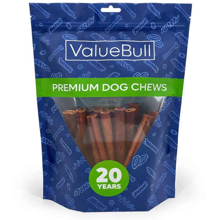 ValueBull Buffalo Collagen Sticks for Dogs, 6 Inch Medium Chews, 25 Count - Medium - 25 Sticks