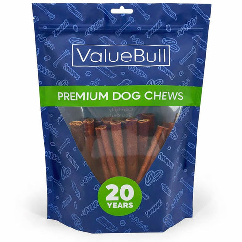ValueBull Buffalo Collagen Sticks for Dogs, 6 Inch Medium Chews, 25 Count - Medium - 25 Sticks