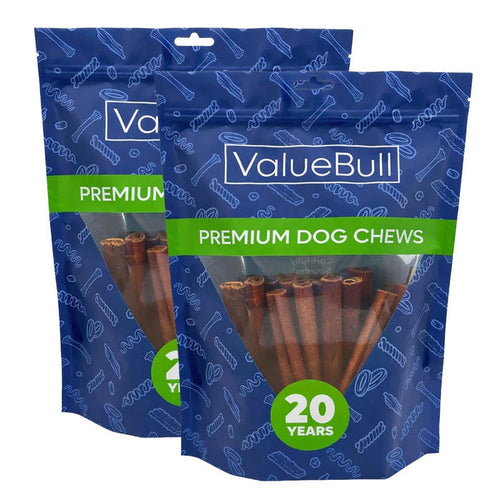 ValueBull Buffalo Collagen Sticks for Dogs, 6 Inch Medium Chews, 50 Count - Medium - 50 Sticks