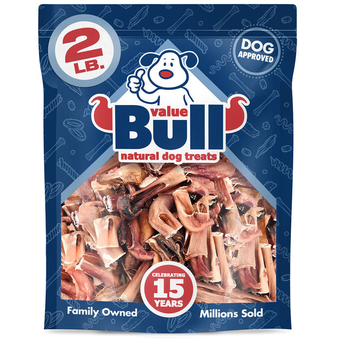 ValueBull Bully Stick Bits for Small Dogs, 2 Pounds - Bits - 2 Pound