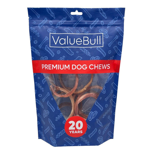 ValueBull Bully Stick Rings for Dogs, Varied, 25 Count - Donut - 25 Rings