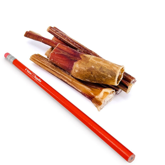 ValueBull Bully Sticks, Extra Thin 4-6 Inch, Varied Shapes, 100 Count Bulk Pack - X-Thin - 100 Pieces