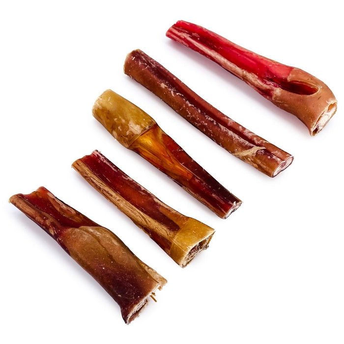 ValueBull Bully Sticks for Dogs, Thick 4-6 Inch, Varied Shapes, 25 Count - Thick - 25 Pieces