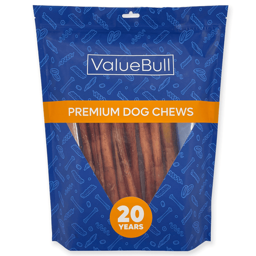 ValueBull Bully Sticks for Large Dogs, Jumbo 12 Inch, 10 Count - ValuePetSupplies