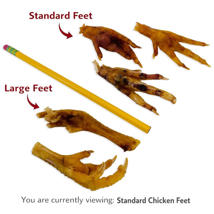 ValueBull Chicken Feet for Dogs, 50 Count - Chicken Feet - 50 Feet