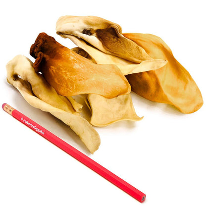 ValueBull Cow Ears, Varied Sizes/Shapes, 100 Count Bulk Pack - Beef - 100 Ears