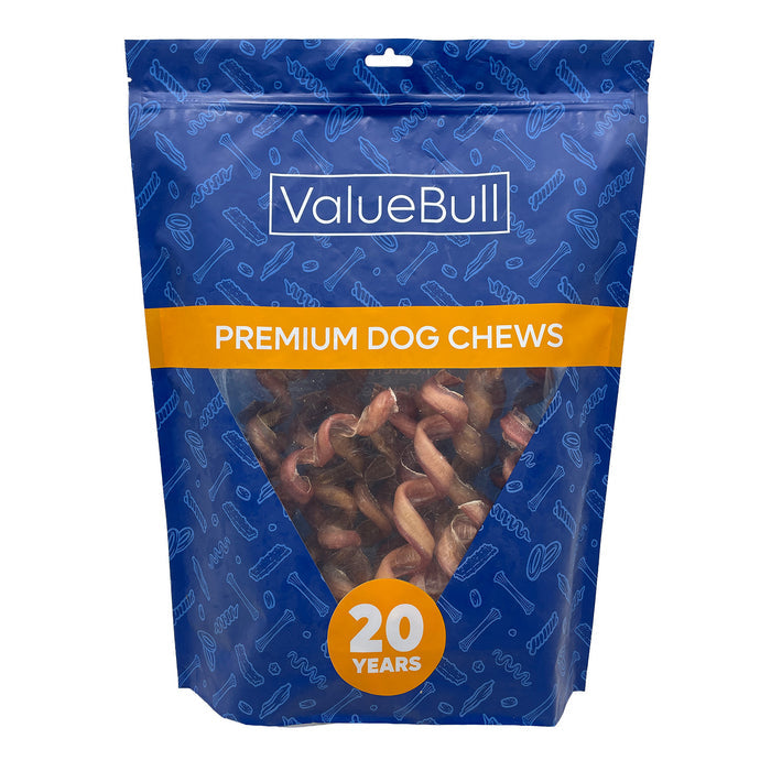 ValueBull Curly Bully Sticks for Dogs, 6-9 Inch, 25 Count - Spirals - 25 Sticks