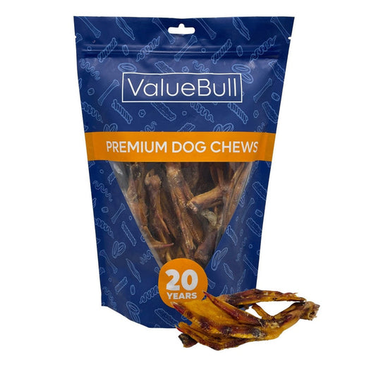 ValueBull Duck Feet for Dogs, 25 Count - Duck - 25 Feet