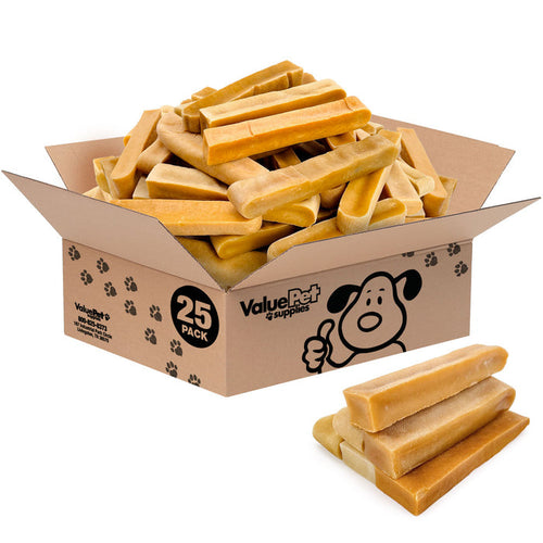 ValueBull Himalayan Yak Cheese Dog Chews, Extra Extra Large, 25 Count Bulk Pack - XX-Large - 25 Bars