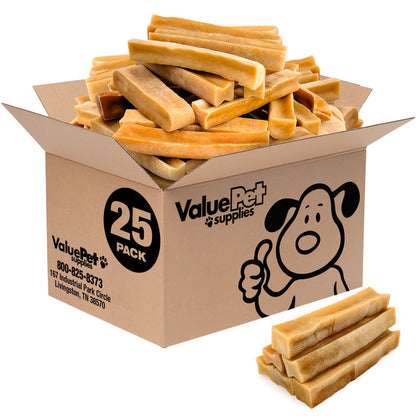 ValueBull Himalayan Yak Cheese Dog Chews, Large, 25 Count Bulk Pack - Large - 25 Bars