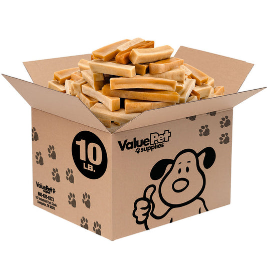 ValueBull Himalayan Yak Cheese Dog Chews, Medium, 10 Pound Bulk Pack - Medium - 10 LB