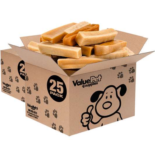 ValueBull Himalayan Yak Cheese Dog Chews, Medium, 50 ct Bulk Pack - Medium - 50 Bars